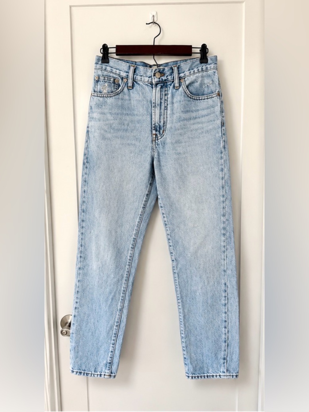 Madewell The Perfect Vintage Jean Light Wash High Rise Mom Jeans Size 27